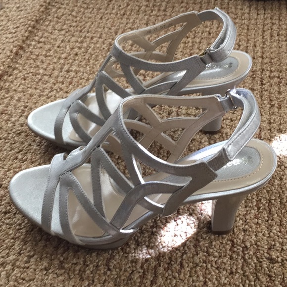 Naturalizer Shoes - Silver heeled sandals